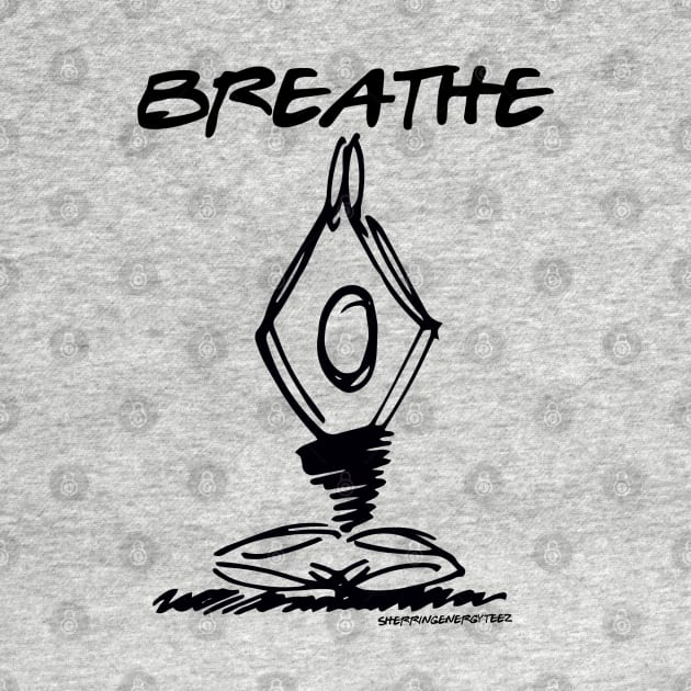 Breathe Yoga Pose v2 by SherringenergyTeez